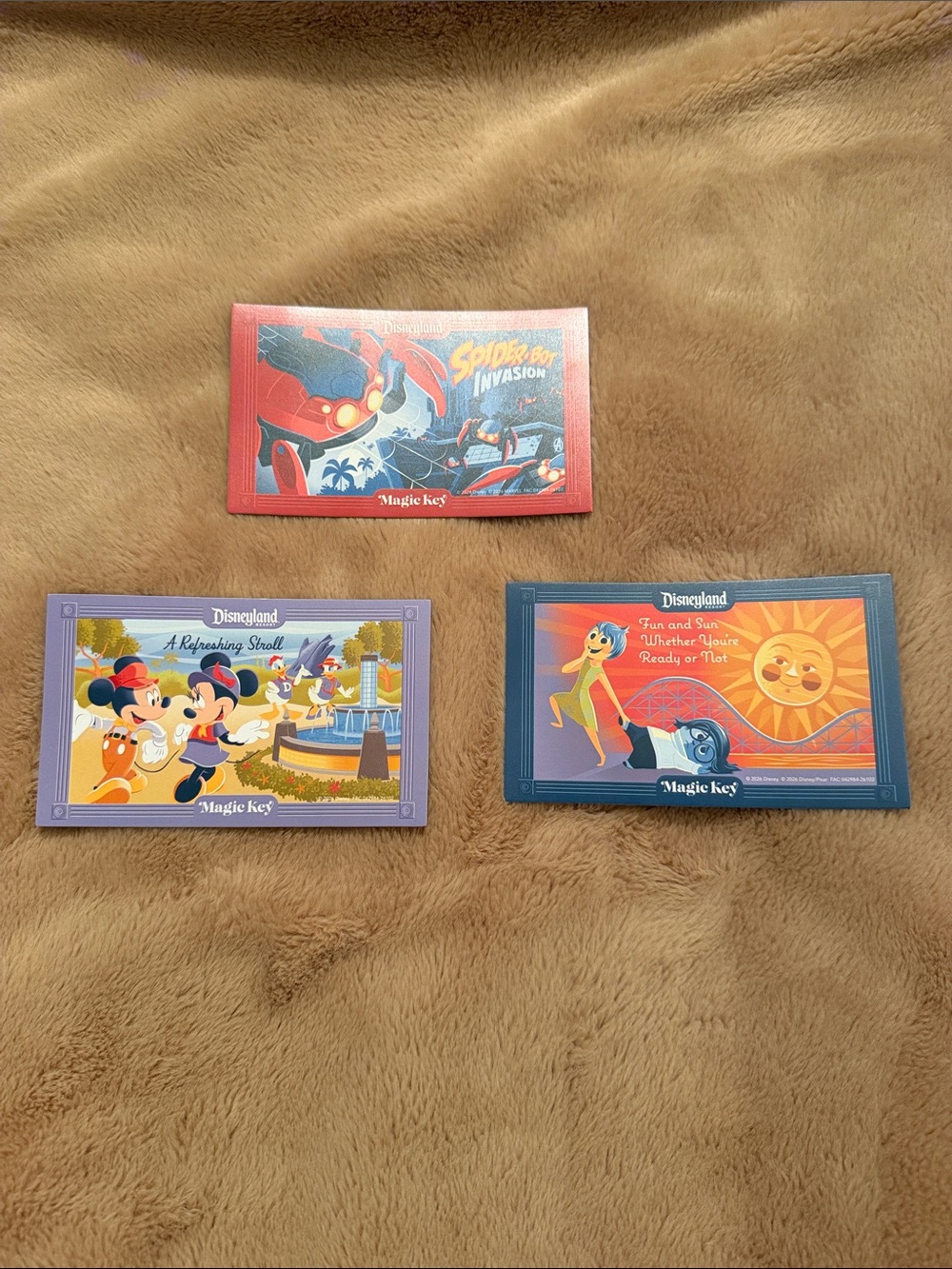 Disney Magic Key Cards - Red, Purple, Blue